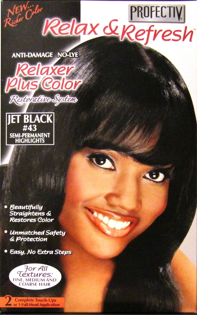 Profectiv Relax Refresh Relaxer Plus Color Jet Black 43 Lady Edna