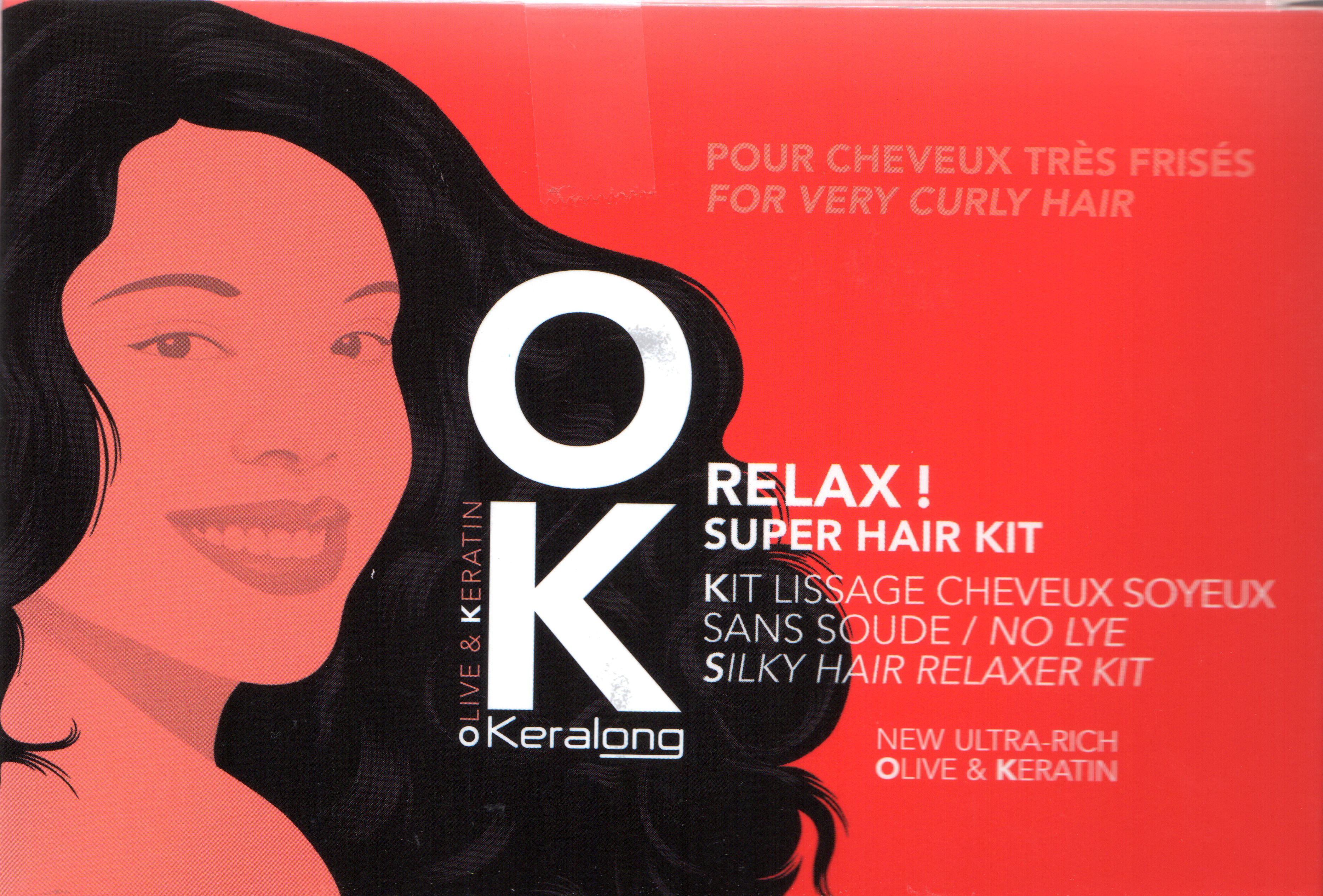 Keralong Ok Relax Silky Hair Relaxer Kit Lady Edna